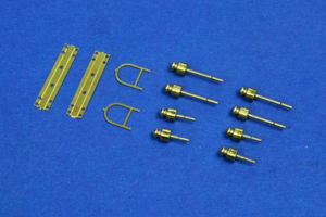 RB Model 35D02 Telegraphic pillar with 4 insulators Set contains not assembled 2 pcs 1/35 – Bild 3