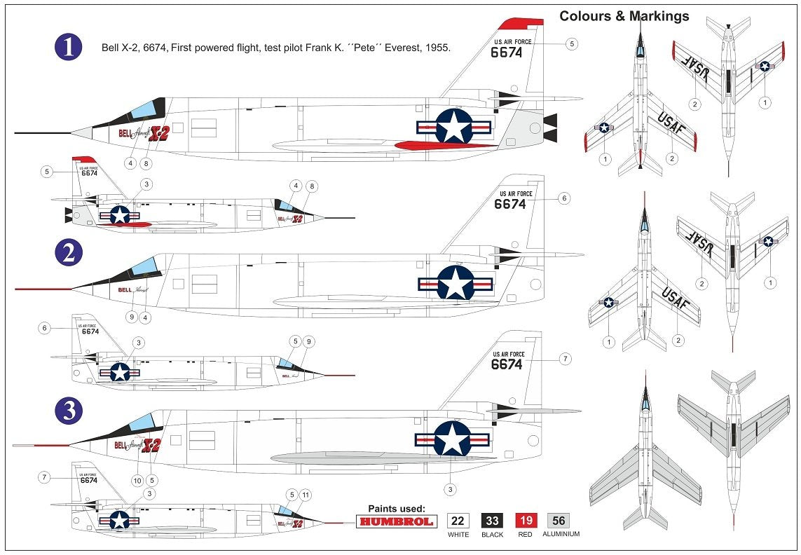 AZ Modèle AZ7680 Bell X-2 « Starbuster » 6674 1/72 – image 2