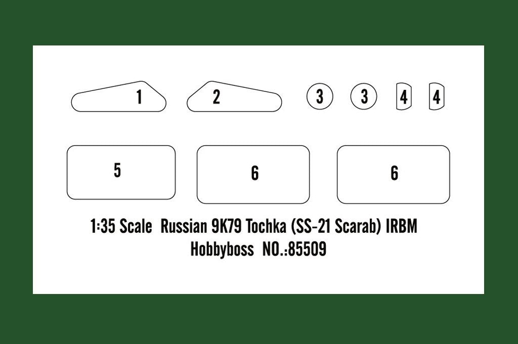 Hobby Boss 85509 Russian 9K79 Tochka (SS-21 Scarab) IRBM 1/35 – immagine 3