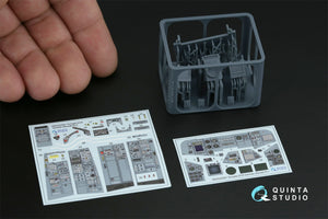 Quinta Studio QDS+32261 Tornado ECR German 3D-Printed &amp; coloured Interior on decal paper (Revell) (Small version) (with 3D-printed resin parts) 1/32