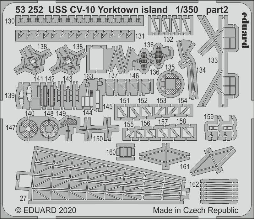 Eduard 53252 USS CV-10 Yorktown island 1/350 TRUMPETER – Bild 2