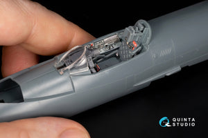 Quinta Studio QD+48550 MiG-21PF 3D-Printed &amp;amp; colored Interior on decal paper (Eduard) (with 3D-printed resin parts) 1/48 – image 2