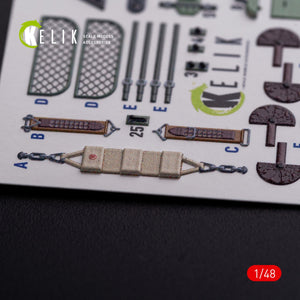 KELIK K48077 Ki-51 Sonia interior 3D decals for WingsyKits kit 1/48 – immagine 7