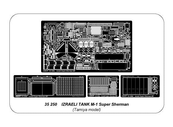 Aber 35250 Israeli Tank M1 Super Sherman 1/35 – image 6