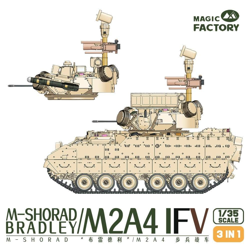 Magic Factory 2004 M-SHORAD Bradley M2A4 IFV 3-in-1 1/35 – obrázek 4