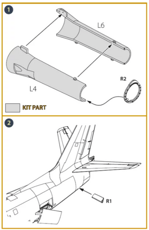 Clear Prop! CPA48055 F-86A engine exhaust endface for CP kits 1/48 – obrázek 3