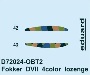 Eduard D72024 Fokker D.VII 4color lozenge EDUARD 1/72 – image 2