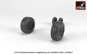 Armory Models AW72330 F-4 Phantom-II wheels w/ weighted tires, late 1/72