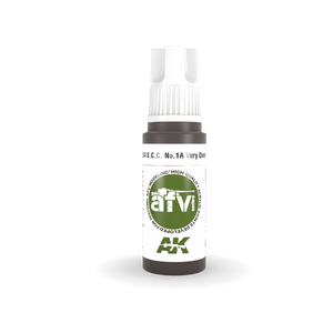 AK Interactive AK11384 SCC No.1A Very Dark Brown 17ml – image 2
