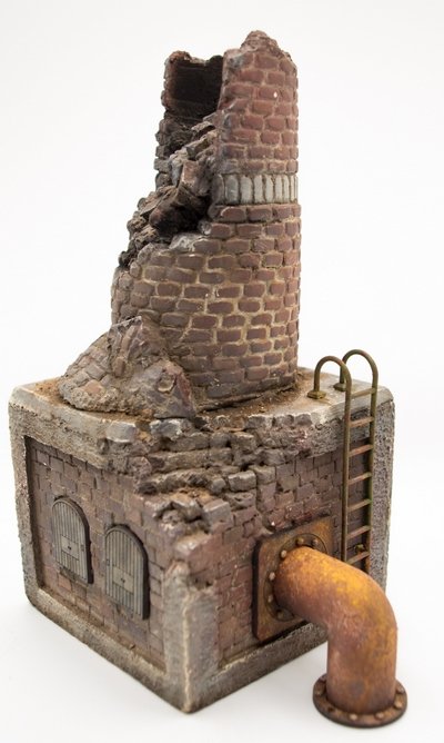 RT-Diorama 35300 Ruined Factory chimney 1/35 – obrázek 4