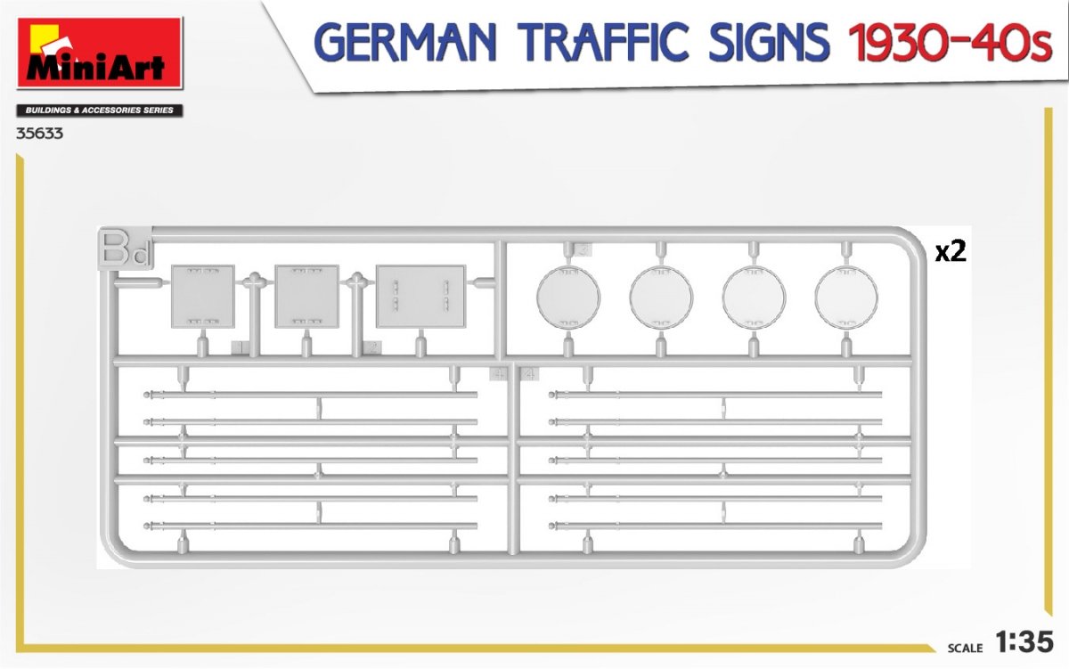 MiniArt 35633 GERMAN TRAFFIC SIGNS 1930-40s 1/35 – image 6