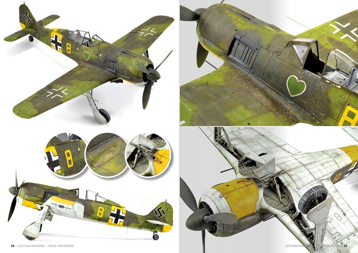 AK Interactive AK2921 ACES HIGH ISSUE 11 FW 190 DER WÜRGER (English) – obrázek 5