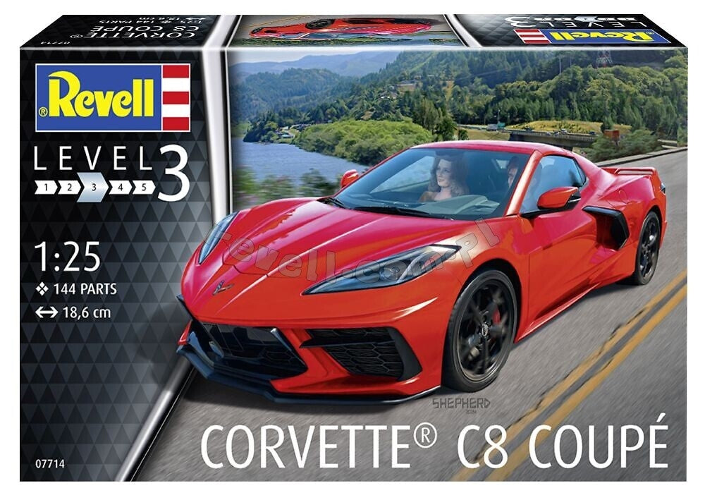 Revell 07714 Corvette C8 Coupe 1/25 – zdjęcie 3