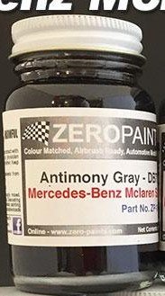 Zero Paints ZP-1040/DB701 Mercedes-Benz Mclaren SLR Paints 60ml Antimony Gray Metallic - DB 701 (Antimon Gray)