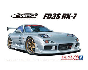 Aoshima 06302 C-WEST FD3S Mazda RX-7 &amp;#39;99 1/24
