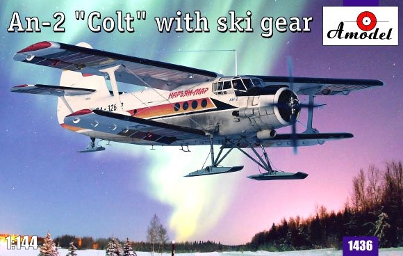 Amodel 01436 An-2 Colt On Ski Gear 1/144