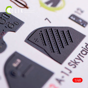 KELIK K48012 A-1J SKYRAIDER INTERIOR 3D DECALS FOR TAMIYA KIT 1/48 – image 4