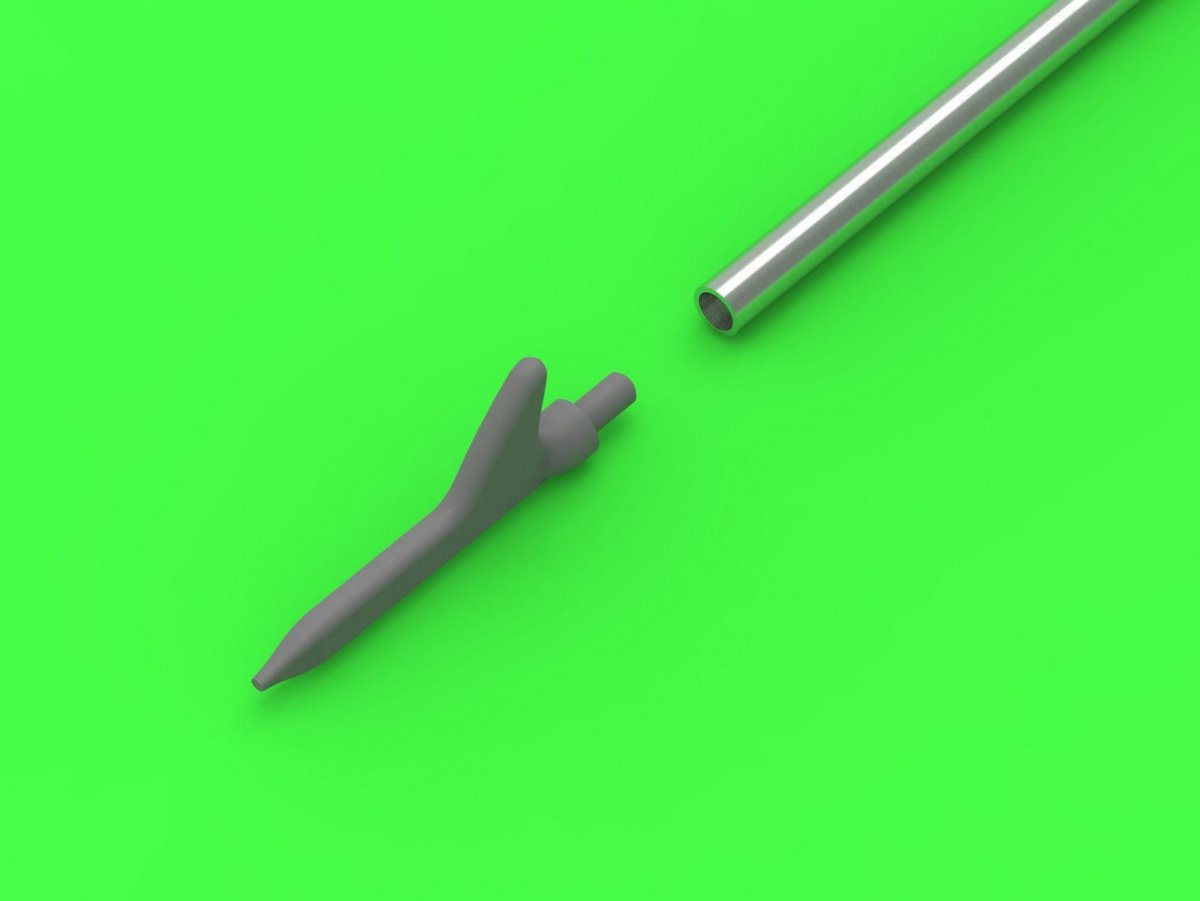 Master AM-32-116 American WWII Pitot Tube - &amp;quot;Shark Fin&amp;quot; Type (1 pc.) - used on P-36, P-39, P-40, P-47, A-36, B-239, T-6, B-25 and many others 1/32 – image 2