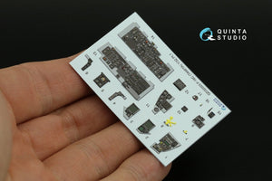 Quinta Studio QDS-32003 F-16C 3D-Printed &amp;amp; colored Interior on decal paper (Tamiya) (small version) 1/32 – Bild 12