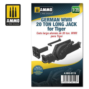 Ammo of Mig 8119 German WWII 20 tons Long Jack for Tiger 1/35