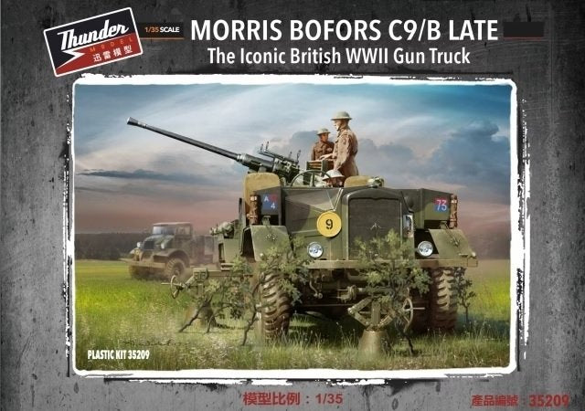Thunder Model 35209 Morris Bofors C9/B Late, le camion armé britannique emblématique de la Seconde Guerre mondiale, à l&amp;#39;échelle 1/35
