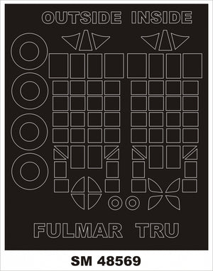 Montex SM48569 FAIREY FULMAR for TRUMETER 1/48