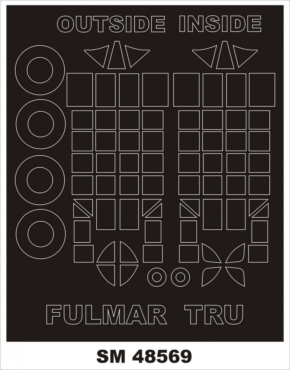 Montex SM48569 FAIREY FULMAR for TRUMETER 1/48