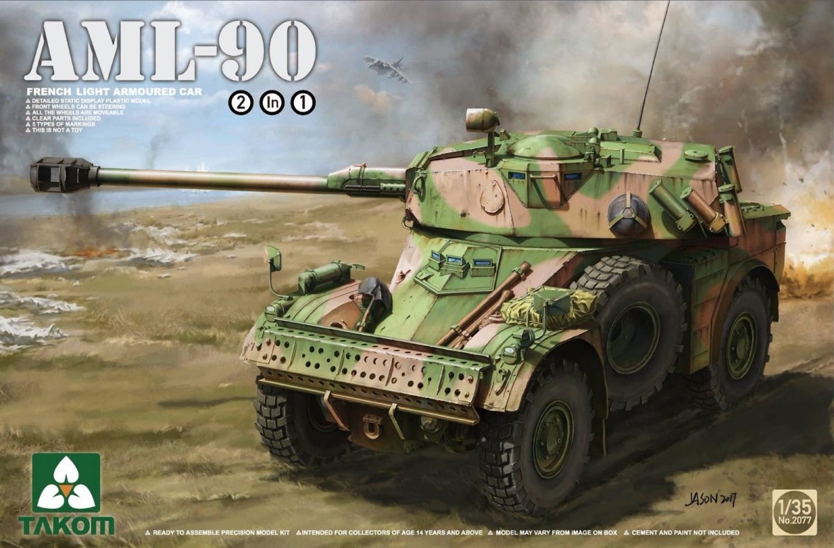 Takom 2077 French Light Armored Car AML-90 1/35