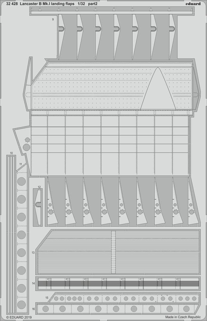 Eduard 32428 Lancaster B Mk. And landing flaps 1/32 HK MODELS – image 4
