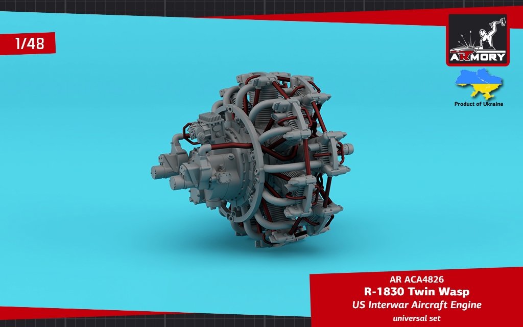 Armory Models ACA4826 R-1830 Twin Wasp US Inter-War &amp;amp; WWII aircraft engine 1/48 – image 3