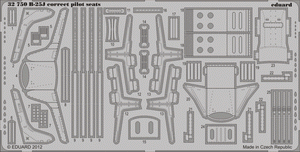 Eduard 32750 B-25J correct pilot seats HK MODELS 1/32