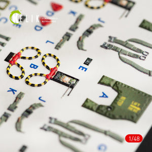 KELIK K48056 F-4G INTERIOR 3D DECALS FOR MENG KIT 1/48 – zdjęcie 9