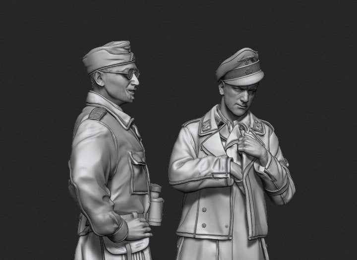 Panzer Art FI35-083 Waffen-SS tank officers Kursk battle set 1/35 – image 2