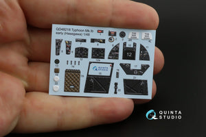 Quinta Studio QD48218 Hawker Typhoon Mk.1b early 3D-Printed &amp;amp; colored Interior on decal paper ( Hasegawa ) 1/48 – image 11