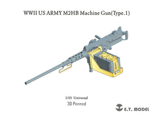 ET Model P35-265 WWII US ARMY M2HB Machine Gun Type.1 (3D Print) 1/35