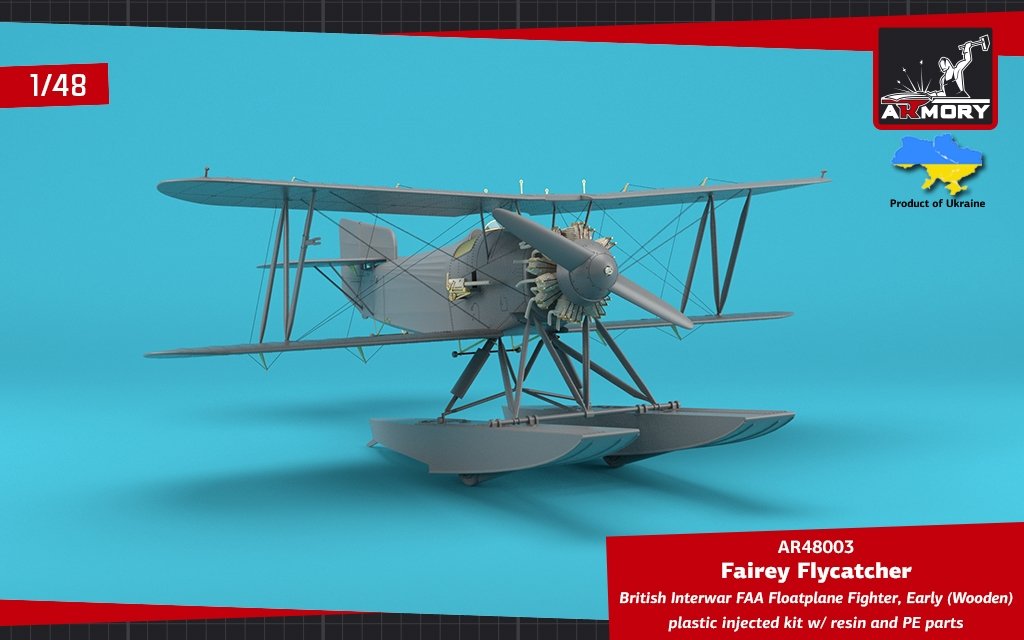 Armory Models 48003 Fairey Flycatcher British FAA Inter-War Floatplane Fighter, on Wooden Floats 1/48 – image 5