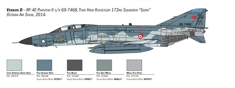 Italeri 2818 RF-4E Phantom II 1/48 – immagine 7