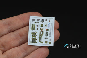 Quinta Studio QD48624 A6M5 Zero, Mitsubishi Prod. 3D-Printed &amp; coloured Interior on decal paper (Fine Molds) 1/48