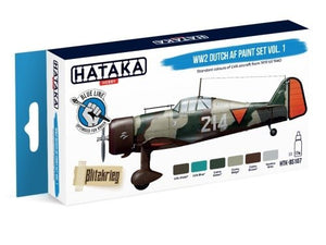 Hataka BS107 WW2 Dutch AF Paint Set Vol. 1 set 6x17 ml – immagine 2
