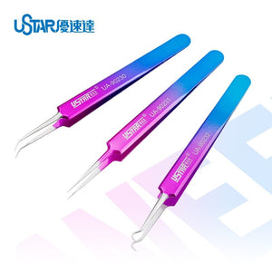 U-Star UA-90232 Colorful Tweezers - S-Shape – image 2