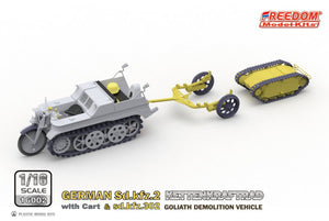 Freedom 16002 GERMAN SD.KFZ.2 KETTENKRAFTRAD &amp;amp; SD.KFZ.302 GOLIATH DEMOLITION VEHICLE 1/16 – zdjęcie 5