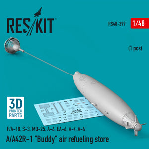 RESKIT RS48-0399 A/A42R-1 &amp;quot;BUDDY&amp;quot; AIR REFUELING STORE (1 PCS) (3D PRINTED) 1/48 – Bild 2