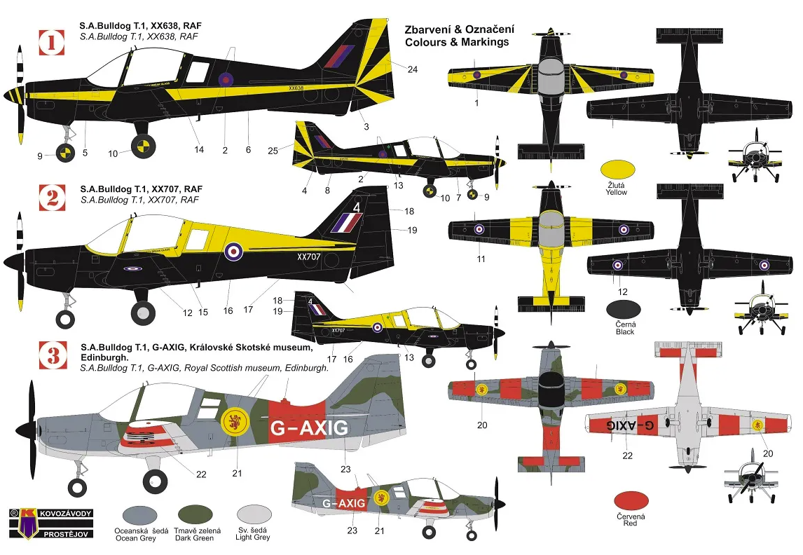 Kovozavody Prostejov KPM0299 SA Bulldog T.1 “RAF Special” 1/72 – image 2