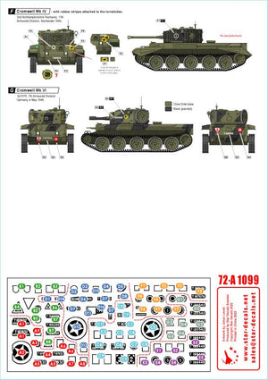 Star Decals 72-A1099 British Cromwell Mk IV / VI From Normandy to Germany. 1/72 – imagen 3