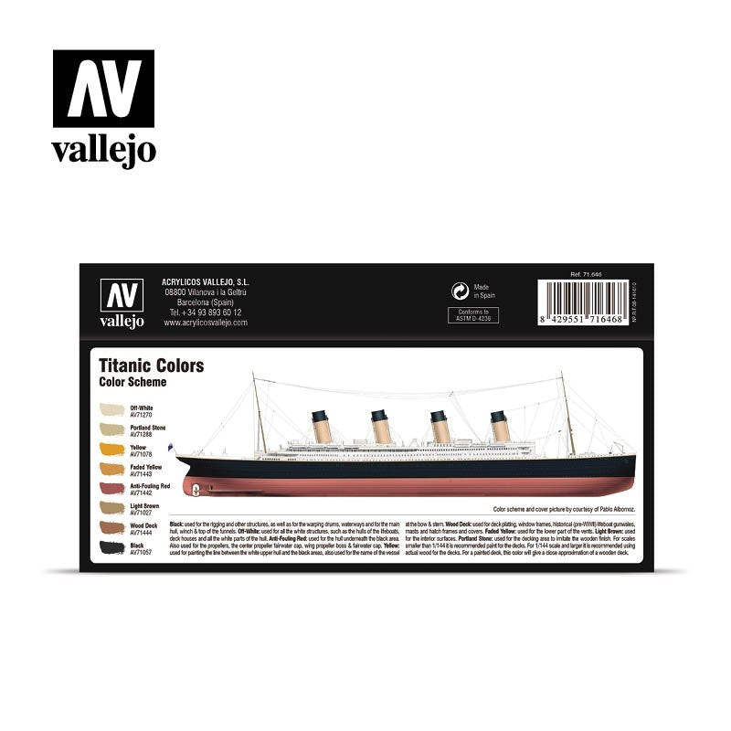 Vallejo 71646 Titanic Colors 8 x 17 ml – immagine 2
