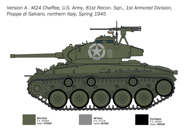 Italeri 6761 M24 CHAFFEE 1/35 – imagen 5