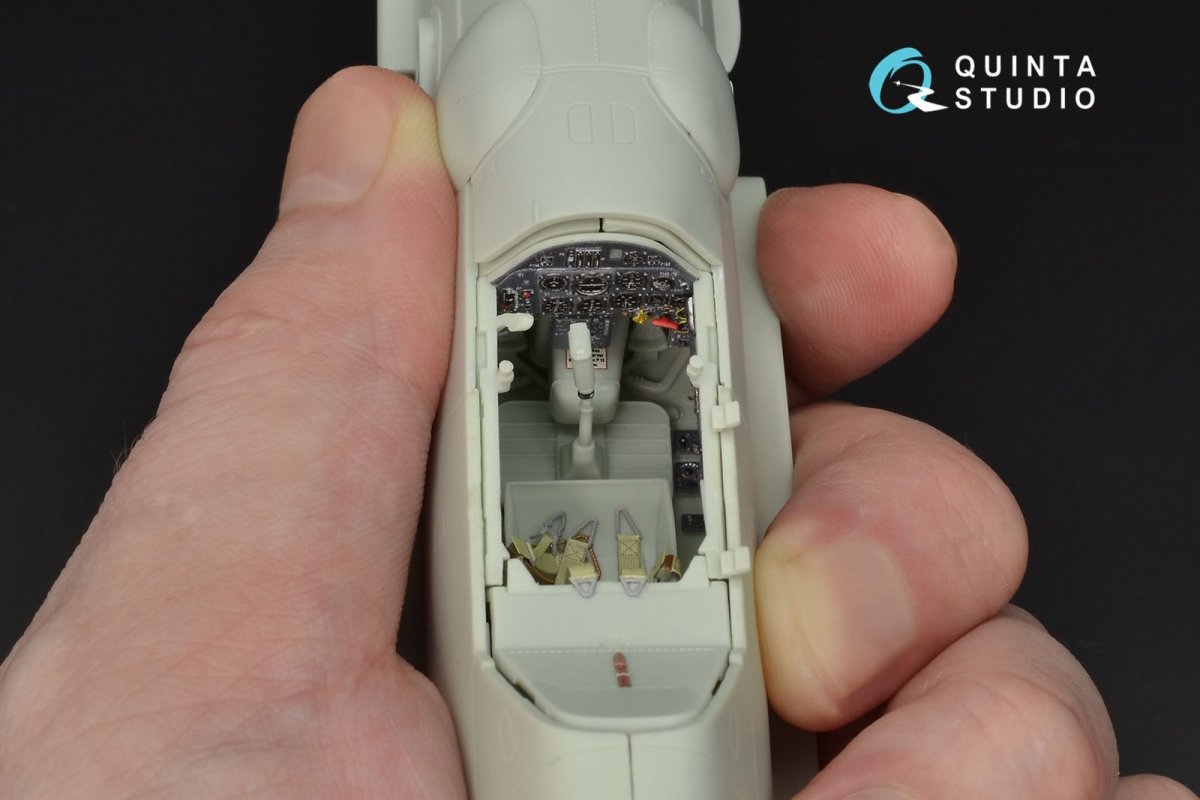 Quinta Studio QD32029 Bf 109G-6 3D-Printed &amp;amp; colored Interior on decal paper (for Revell kit) 1/32 – Bild 10