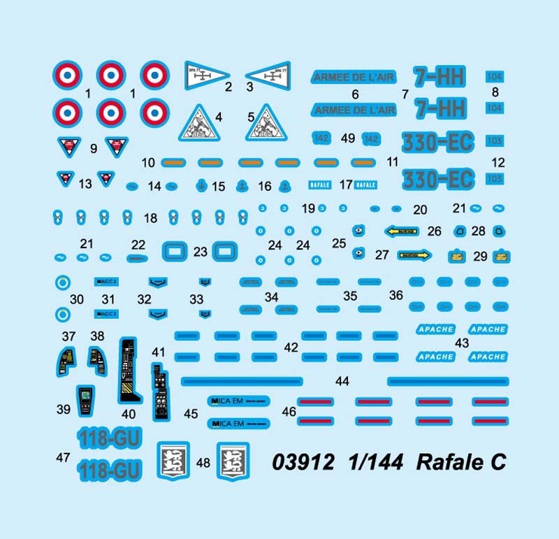 Trumpeter 03912 Rafale C 1/144 – image 3
