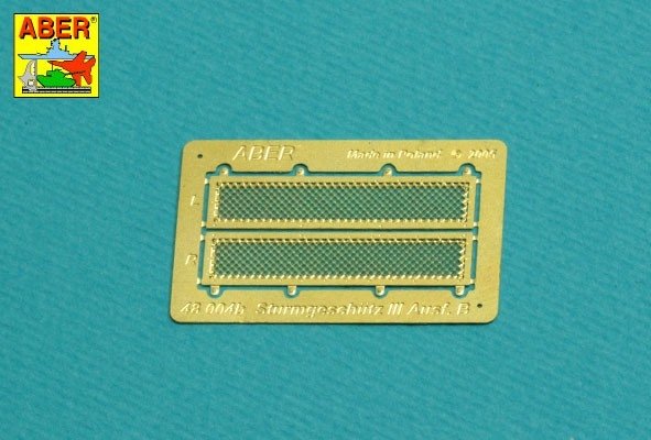 Aber 48A31 Grilles for Pz.Kpfw. III &amp;amp; Stug III Fit to Tamiya models: 32540; 32524; 32525; 32543; 1/48