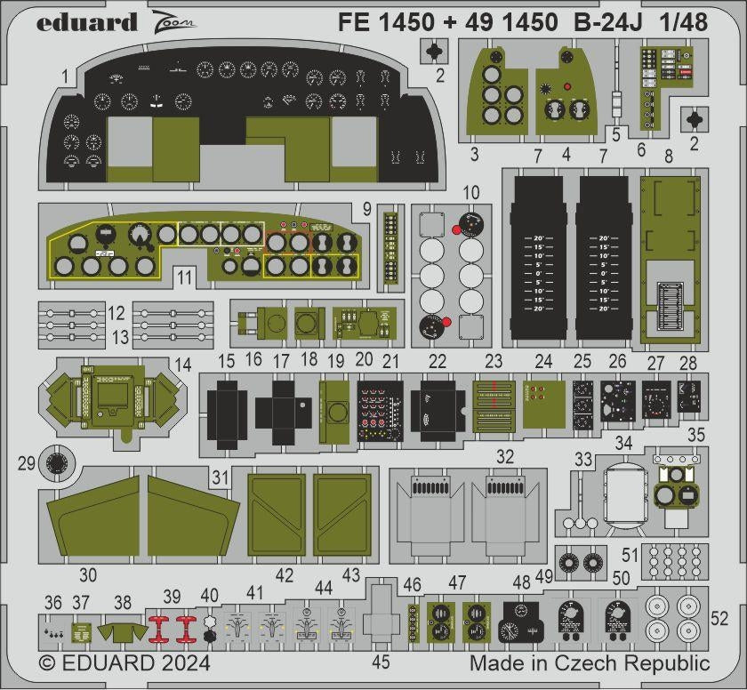 Eduard FE1450 B-24J HOBBY BOSS 1/48